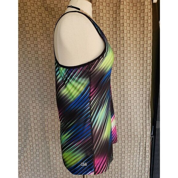 Fila Women's Tank Top Large Racerback V-Neck Activewear Multi-Color NWOT - Picture 5 of 6
